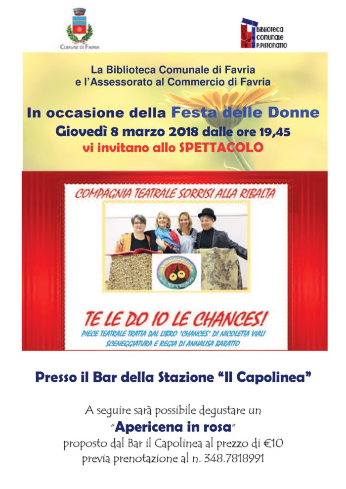 Locandina te le do io le chances a Favria