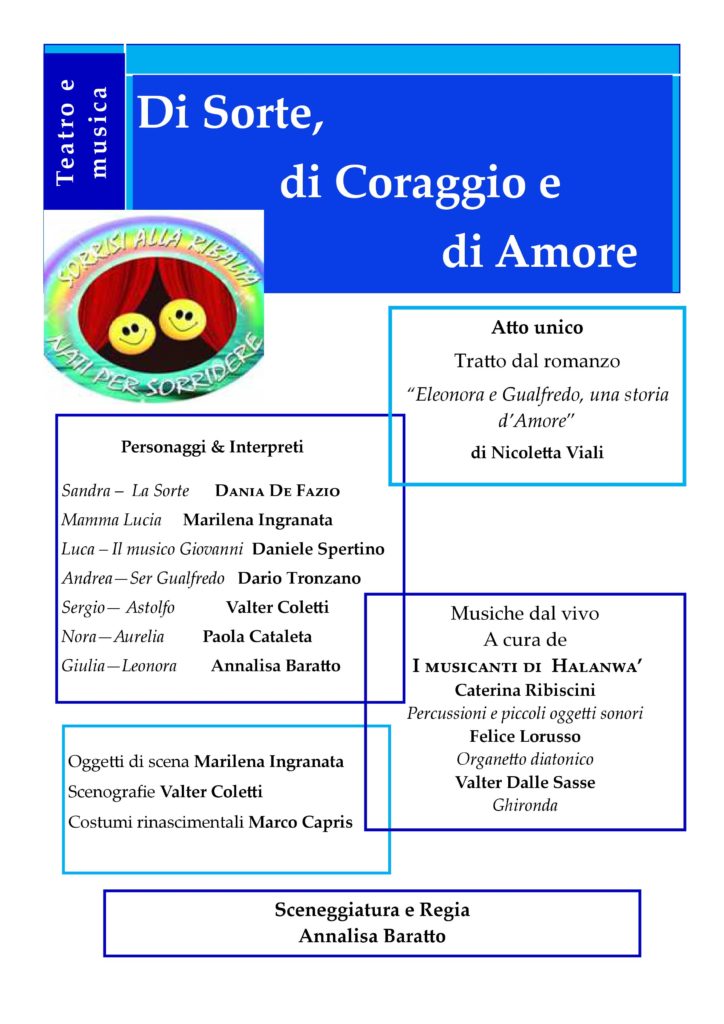 Di sorte, di coraggio e d'amore - foglio di sala