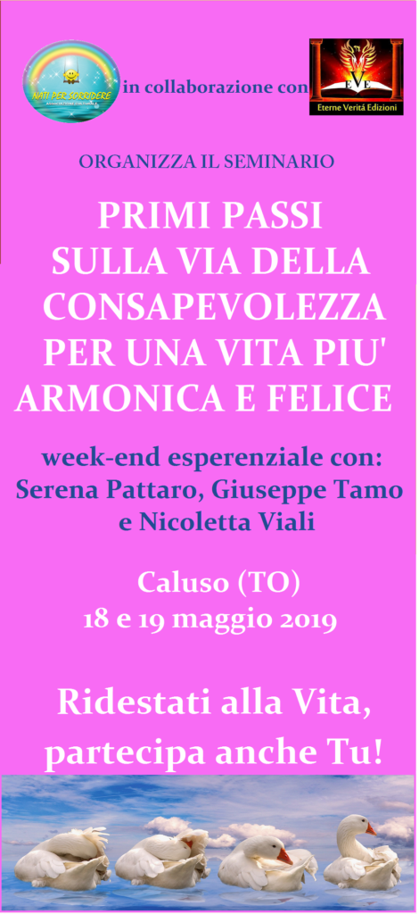 seminario consapevolezza 18/19 maggio 2019